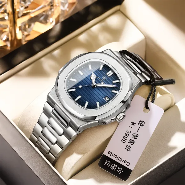 Waterproof Men’s Quartz Watch with Calendar